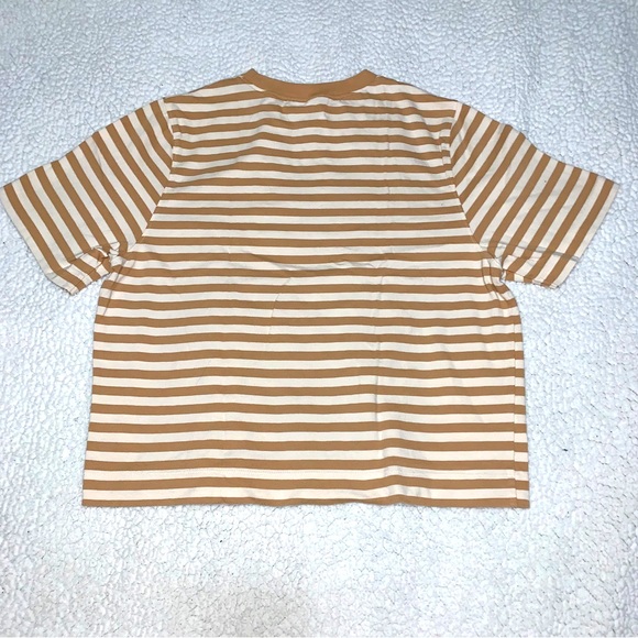 Uniqlo Striped T Shirt White & Beige - Picture 3 of 3